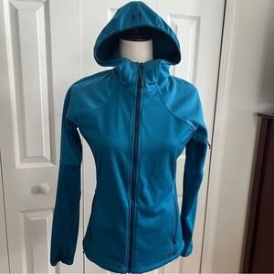 Under Armour Women's Teal Hooded Ski Jacket Size XS
